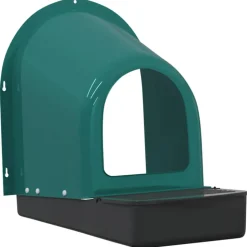 VIDAXL - Nichoirs à poules 4 pièces fixation murale plastique vert foncé