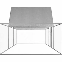 VIDAXL - Poulailler 6 x 2 x 2 m acier galvanisé