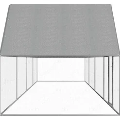 VIDAXL - Poulailler 8 x 2 x 2 m acier galvanisé