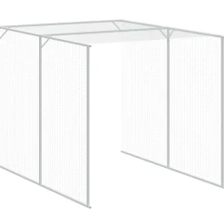 VIDAXL - Poulailler avec cour anthracite 165x659x181 cm acier galvanisé