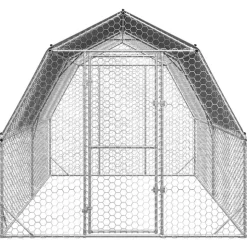 VIDAXL - Poulailler avec toit 2,5x4x2,25 m acier galvanisé