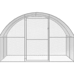 VIDAXL - Poulailler d extérieur 3x24x2 m acier galvanisé