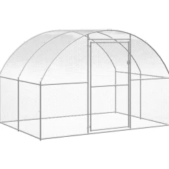 VIDAXL - Poulailler d extérieur 3x16x2 m acier galvanisé