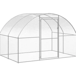 VIDAXL - Poulailler d extérieur 3x10x2 m acier galvanisé