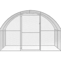 VIDAXL - Poulailler d extérieur 3x20x2 m acier galvanisé