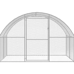 VIDAXL - Poulailler d extérieur 3x10x2 m acier galvanisé