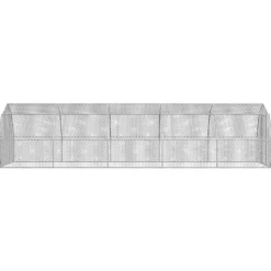 VIDAXL - Poulailler 2,5x10x2,25 m acier galvanisé