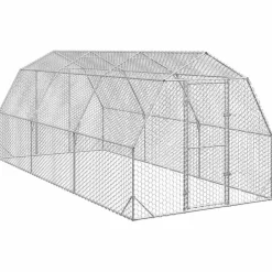 VIDAXL - Poulailler 2,5x6x2,25 m acier galvanisé