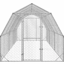 VIDAXL - Poulailler 2,5x6x2,25 m acier galvanisé