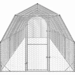 VIDAXL - Poulailler 2,5x12x2,25 m acier galvanisé