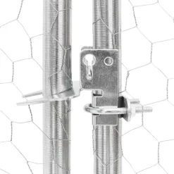 VIDAXL - Poulailler 2,5x12x2,25 m acier galvanisé