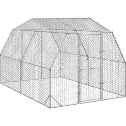 VIDAXL - Poulailler 2,5x4x2,25 m acier galvanisé