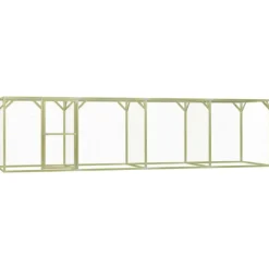 VIDAXL - Poulailler 1,5x6x1,5 m pinède imprégnée