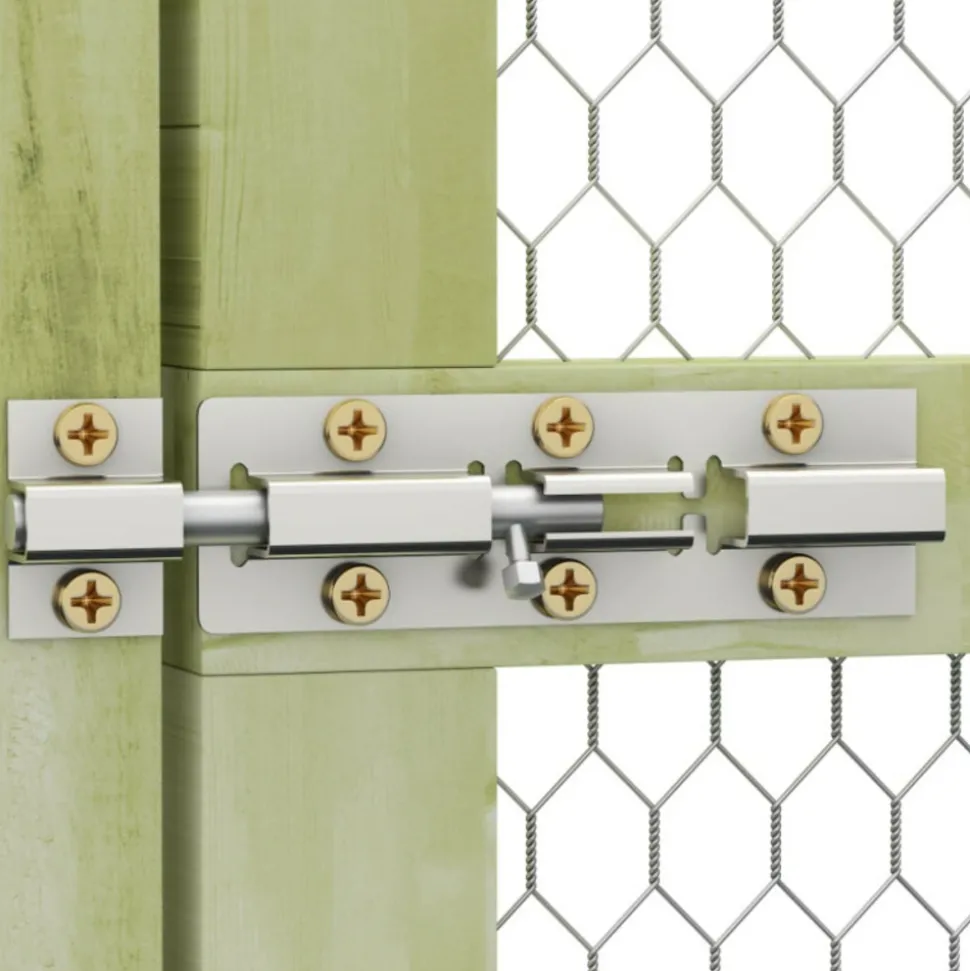 VIDAXL - Poulailler 1,5x9x1,5 m pinède imprégnée