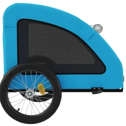 VIDAXL - Remorque de vélo pour animaux de compagnie bleu