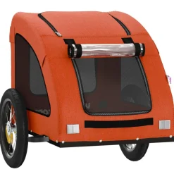 VIDAXL - Remorque de vélo pour animaux de compagnie orange
