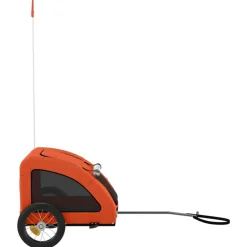 VIDAXL - Remorque de vélo pour animaux de compagnie orange
