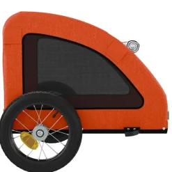 VIDAXL - Remorque de vélo pour animaux de compagnie orange