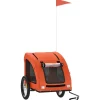 VIDAXL - Remorque de vélo pour animaux de compagnie orange