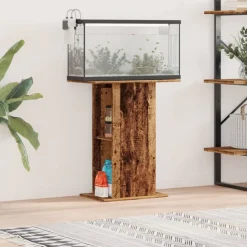 VIDAXL - Support d'aquarium vieux bois 36x60,5x72,5 cm bois d'ingénierie