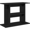 VIDAXL - Support pour aquarium chêne noir 80x35x60cm bois d'ingénierie
