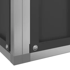 VIDAXL - Volière avec extension argenté 830x203x216 cm acier