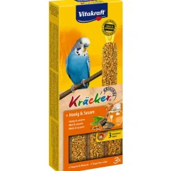 VITAKRAFT - Friandise Kräcker stick au miel pour perruches - Lot de 3 - 93 g
