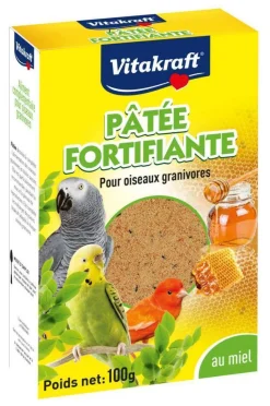 VITAKRAFT - Pâtée fortifiante au miel pour perruche, oiseaux exotique - 100 g
