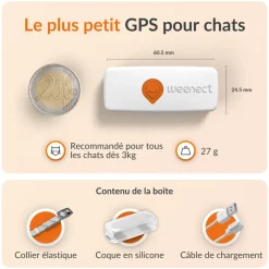 WEENECT - Weenect XS - collier gps pour chat ( white edition )