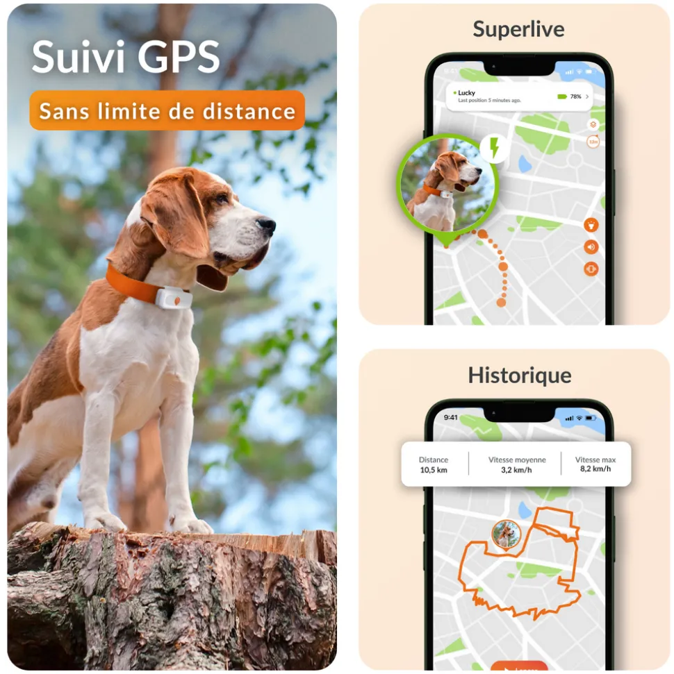 WEENECT - Weenect XS - collier gps pour chien ( white edition )