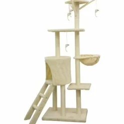 YOUDOIT - Arbre à chat beige 79 x 34 x 138 cm