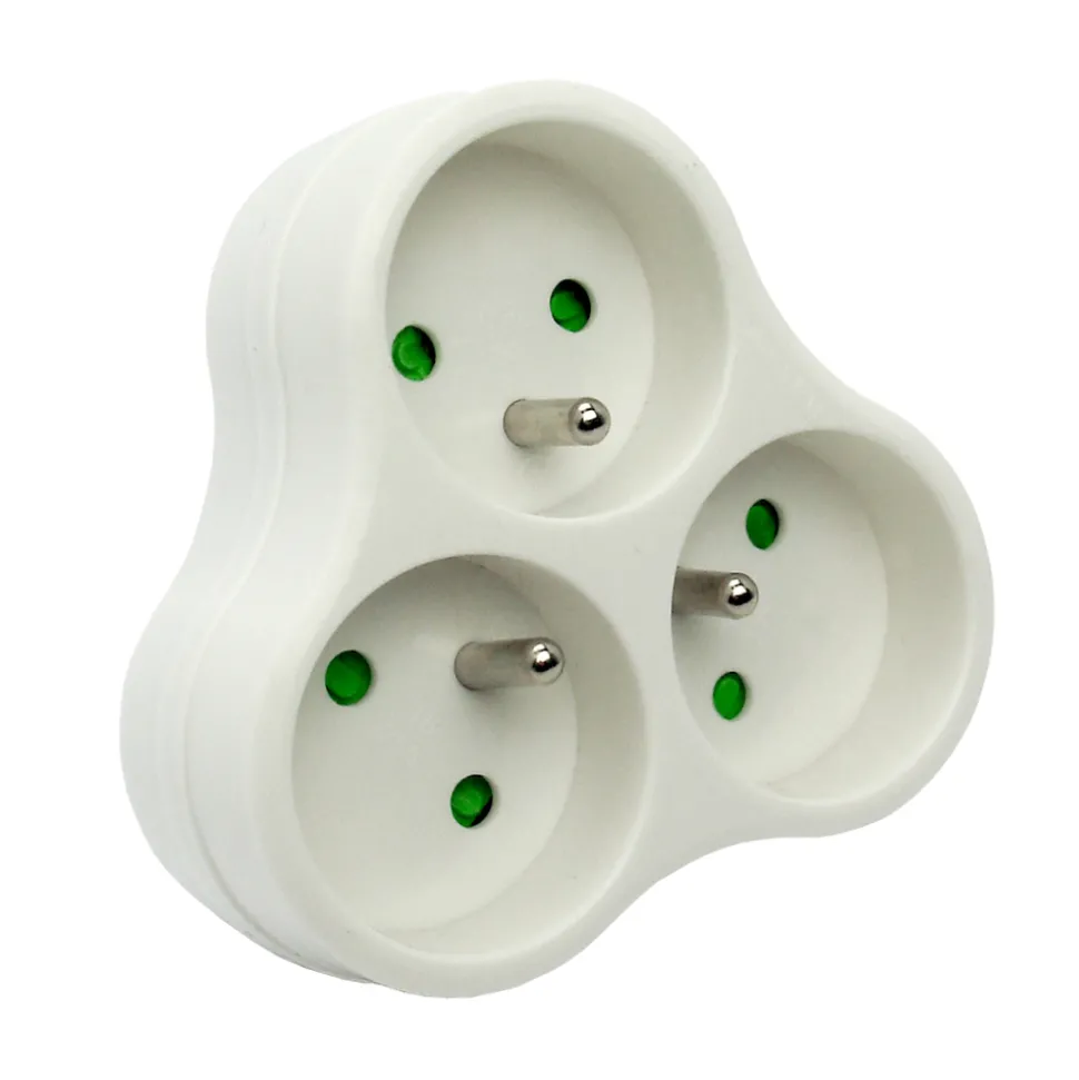 ZENITECH - Triplite 3x16A triangulaire pour aquarium : Blanc