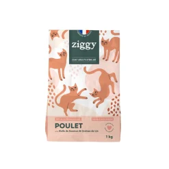 ZIGGY - Croquettes pour chat adulte stérilisé au poulet 1kg
