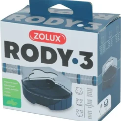 ZOLUX - 1 maison de toilette pour petits rongeurs rody3 couleur bleu taille 14.3 c
