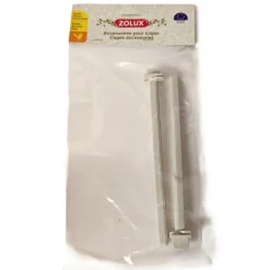 ZOLUX - 2 perchoirs plastique beige de 18 cm, pour cage oiseaux.