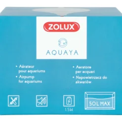 ZOLUX - Bulleur aérateur 1.5w débit 18.6 l/h bleu pour aquarium max 50 litres