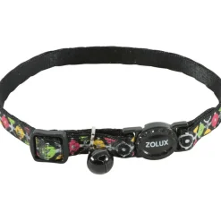 ZOLUX - Collier arrow nylon réglable de 17 à 30 cm. Noir . Pour chat.