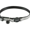 ZOLUX - Collier shiny nylon réglable de 17 à 30 cm, noir pour chat