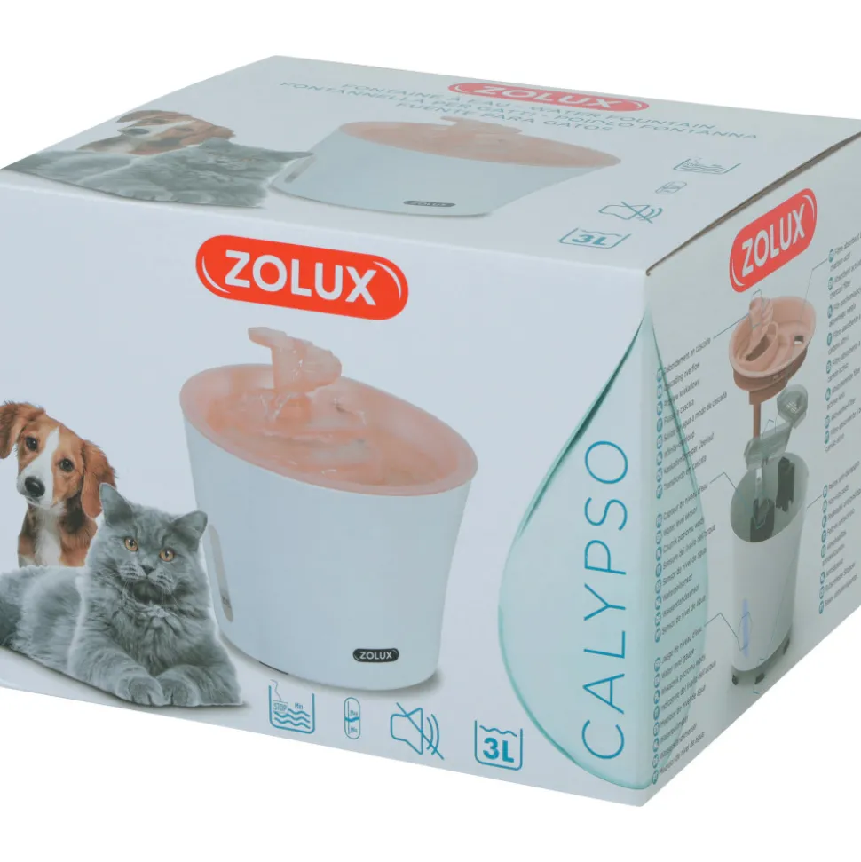 ZOLUX - Fontaine à eau pour chiens et chats calypso 3 litres