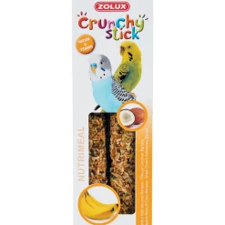 ZOLUX - Friandise Crunchy Stick noix de coco banane pour perruches x2 - 85 g