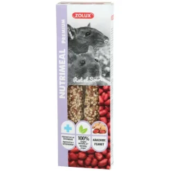 ZOLUX - Friandises 2 sticks premium arachide pour rat et souris, pour rongeur