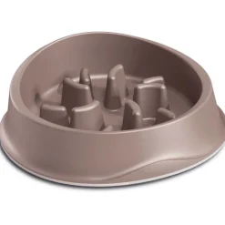 ZOLUX - Gamelle anti glouton slow feeder 1 litre taupe
