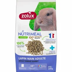 ZOLUX - Granulés pour lapin adulte nutrimeal 2.55 kgs