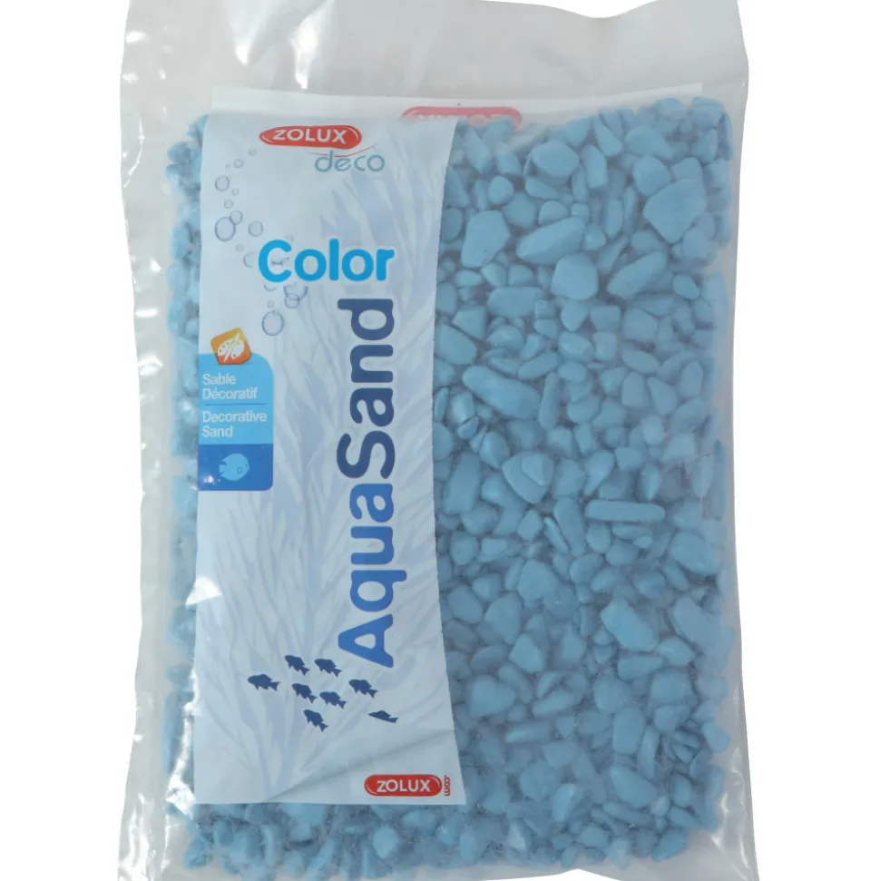 ZOLUX - Gravier aqua sand ekaï bleu 5/12 mm sac de 1 kg aquarium