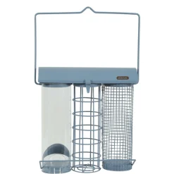 ZOLUX - Mangeoire trio bleu orage pour oiseaux