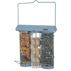 ZOLUX - Mangeoire trio bleu orage pour oiseaux