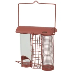 ZOLUX - Mangeoire trio rouge terracotta pour oiseaux