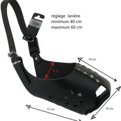 ZOLUX - Muselière de frappe taille 1 couleur noir pour chien