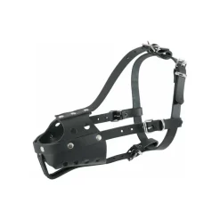 ZOLUX - Muselière en cuir pour chien type police noire taille 6