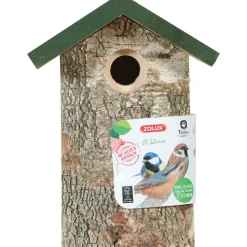 ZOLUX - Nichoir en bois massif entrée ø32 mm pour oiseaux moineaux